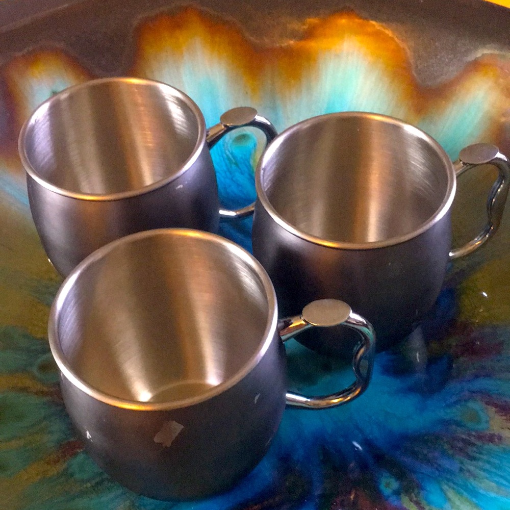 Moscow Mule Mug by OGGI distressed stainless 3set